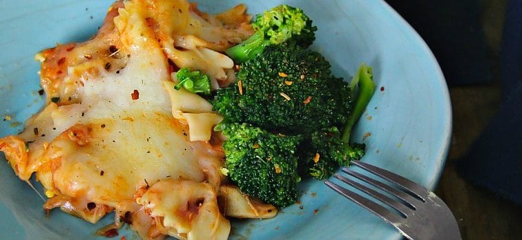 Baked Bow Pasta with Broccoli