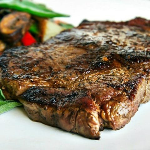 Well done outlet sirloin steak