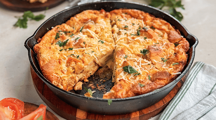 Chicken and Sun Dried Tomato Strata