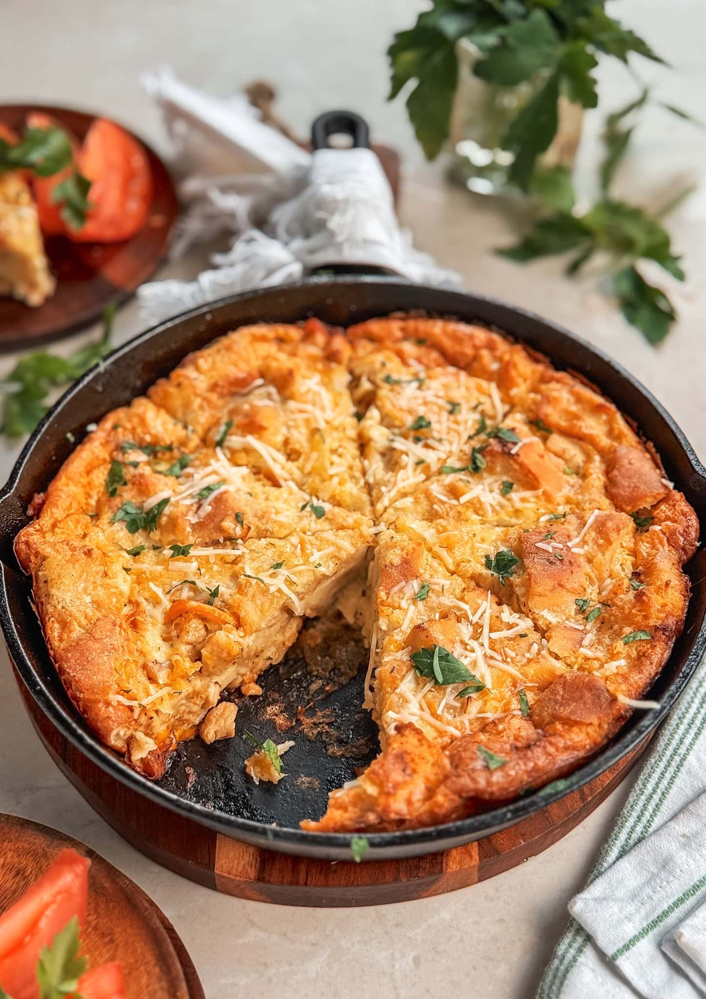 Baked bread pudding brunch recipe
