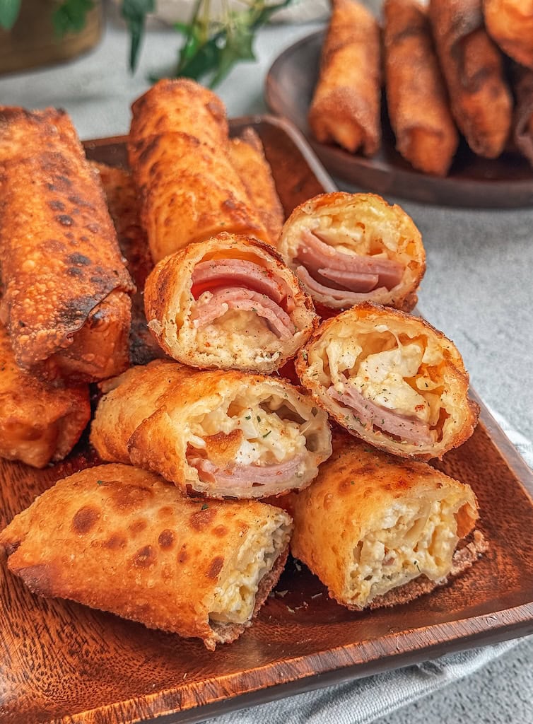 Smoked Turkey and Cheese Egg Rolls