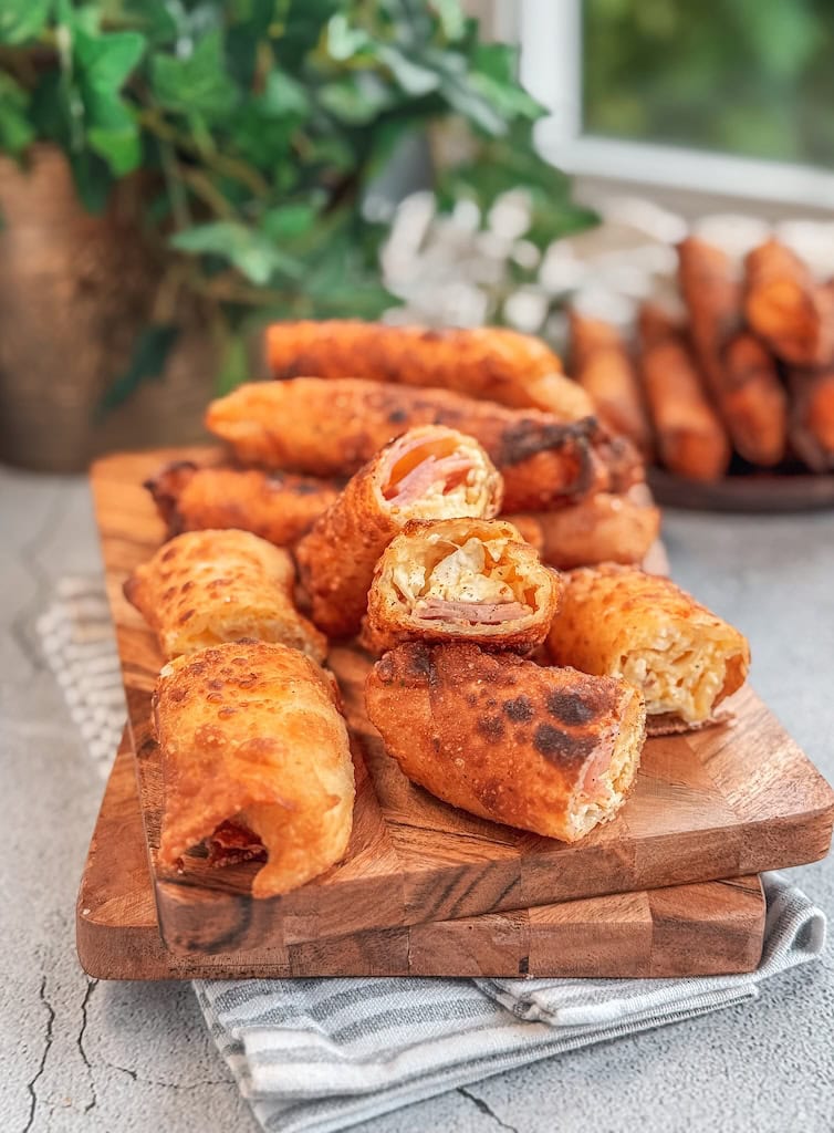 Smoked Turkey and Cheese Egg Rolls