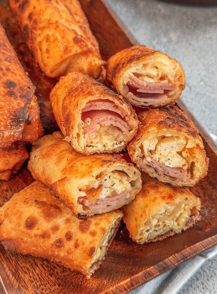 Smoked Turkey and Cheese Egg Rolls
