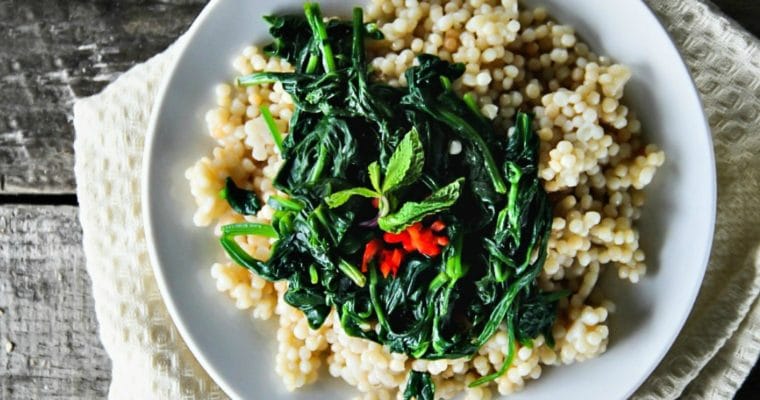 Couscous with Spinach