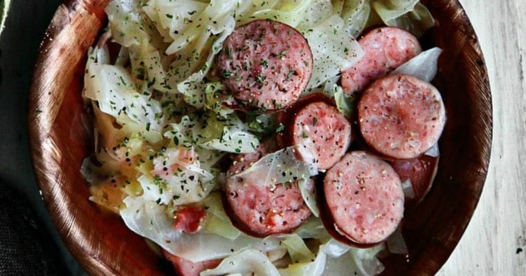 Sauteed Sauerkraut with Smoked Sausage