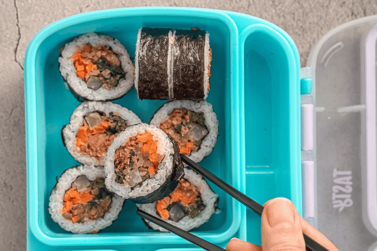 Lunch Box Korean Sushi Roll, Kimbap Recipe