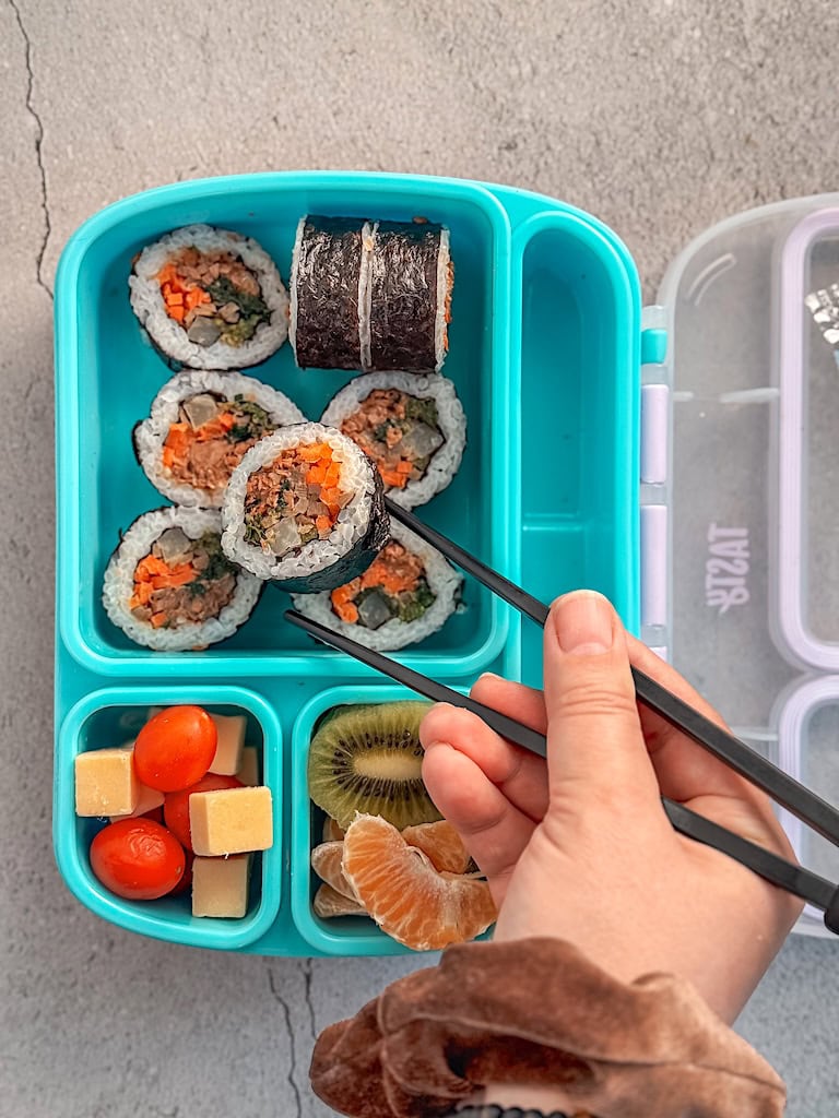 Lunch Box Korean Sushi Roll, Kimbap Recipe