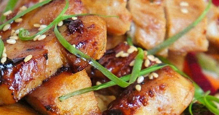 Honey-Teriyaki Glazed Grilled Chicken