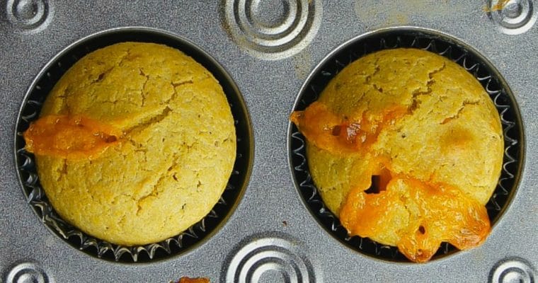 Cheese and Pesto Corn Muffins