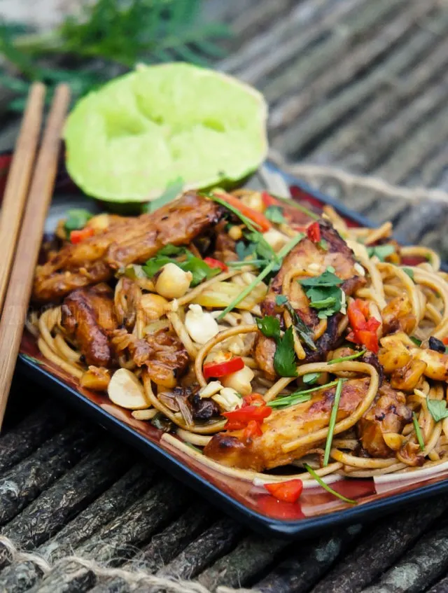 Thai Chicken Noodle Stir Fry Recipe