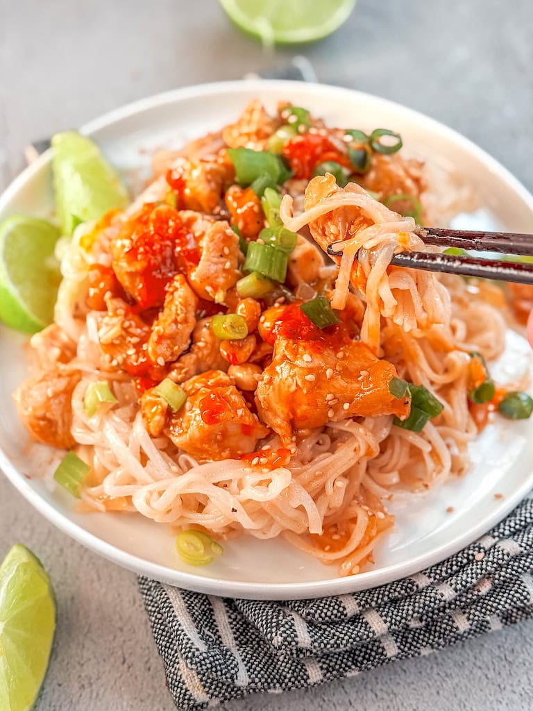 Thai Chicken Noodle Stir Fry