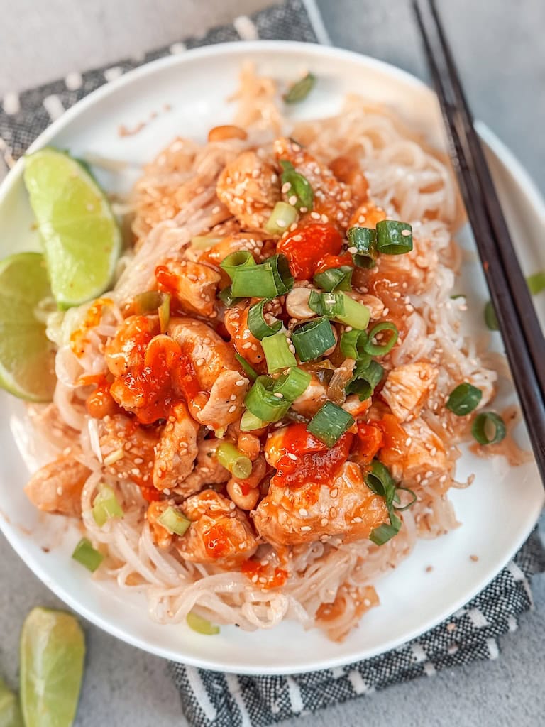 Thai Chicken Noodle Stir Fry