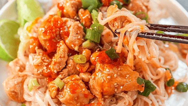 Thai Chicken Noodle Stir Fry