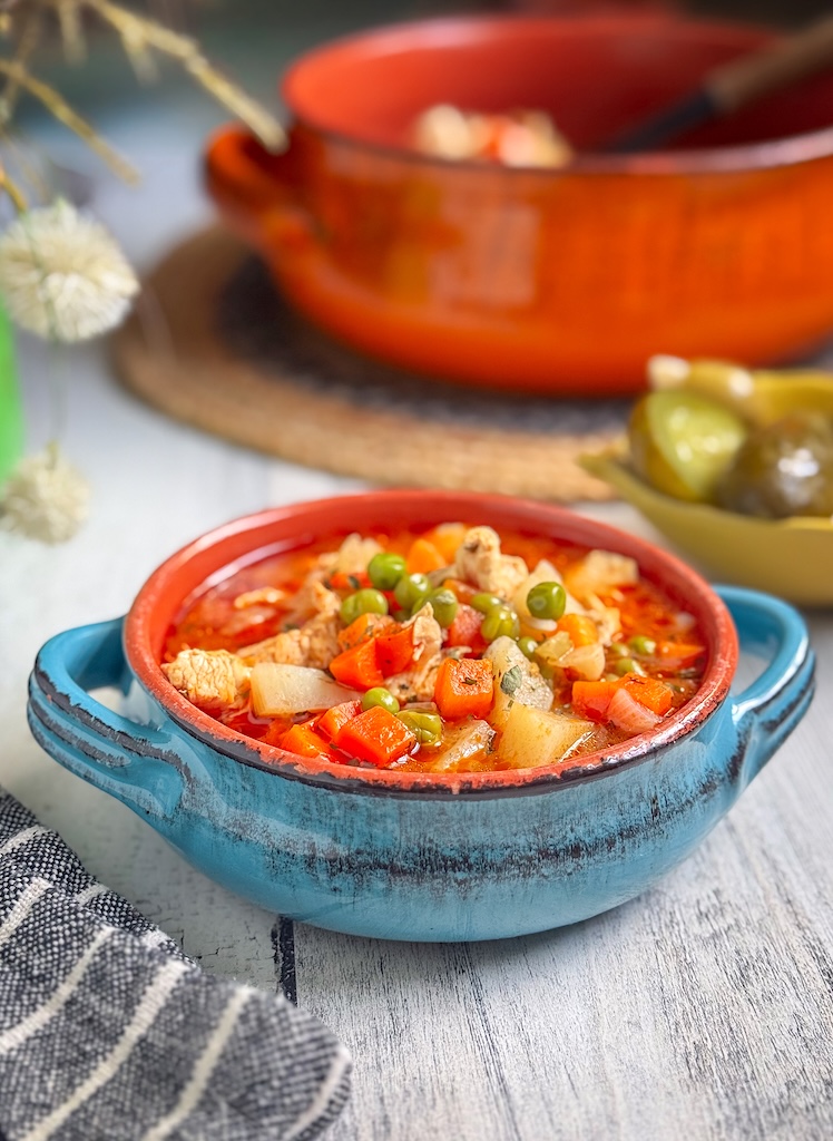 Chicken, Pea and Potato Soup - Easy One-Pot Comfort Food Recipe