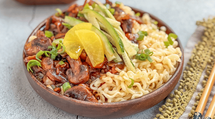 Korean Black Bean Noodles, Jjajangmyeon