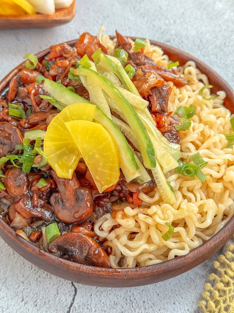 Korean Black Bean Noodles, Jjajangmyeon