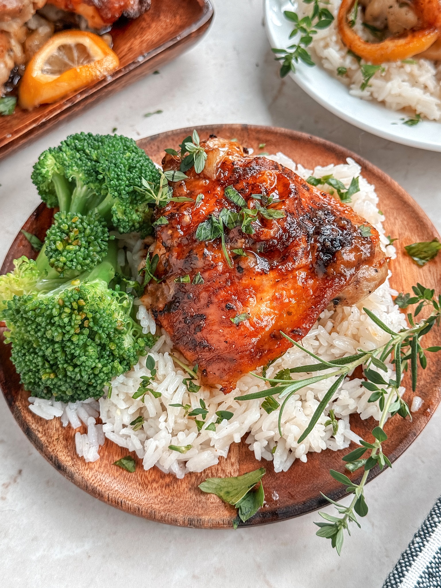 Juicy oven-baked lemon chicken thighs marinated with garlic, herbs, and citrus. Easy, flavorful, and perfect for a cozy dinner any night of the week.