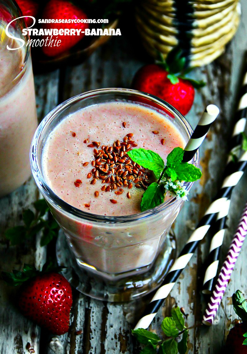 Fresh Strawberry Banana Sunrise Smoothie Recipe