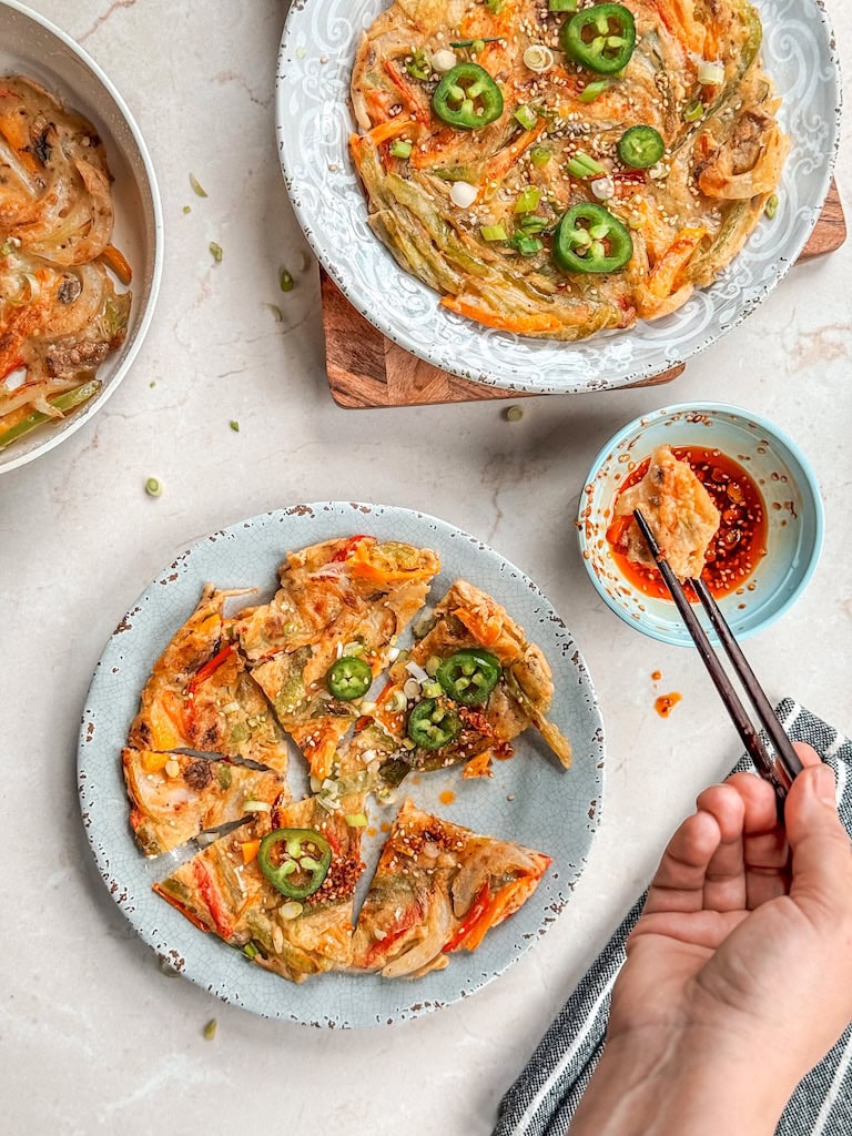 Crispy Korean Vegetable Pancakes 
