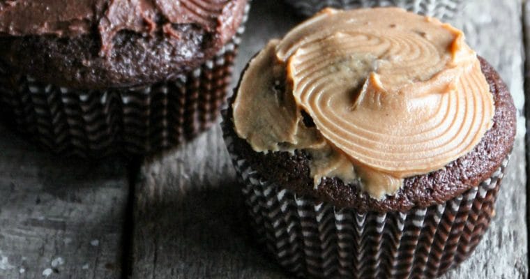 Chocolate Cupcakes with Marshmallow Cream