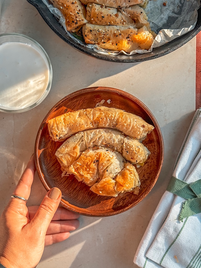 Potato and Leek Phyllo Pastry