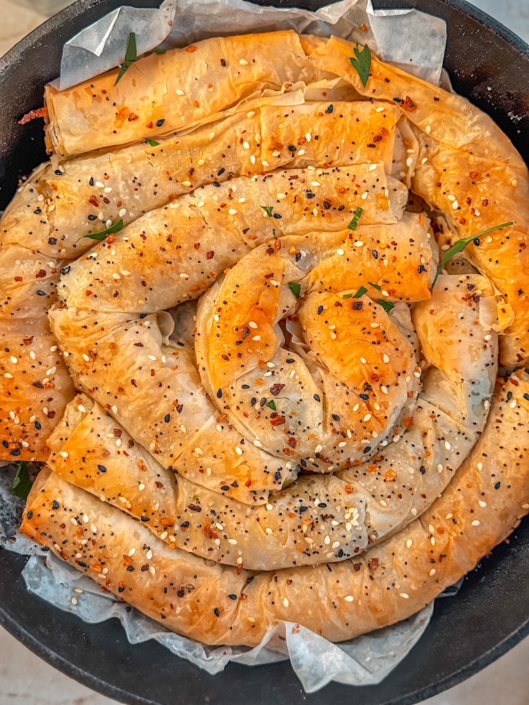 Potato and Leek Phyllo Pastry