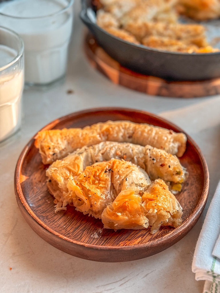 Potato and Leek Phyllo Pastry