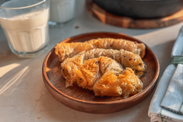 Potato and Leek Phyllo Pastry