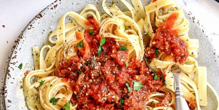 Quick and Easy Pasta with Beef Sauce