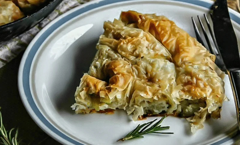 Potato and Leek Phyllo Pastry