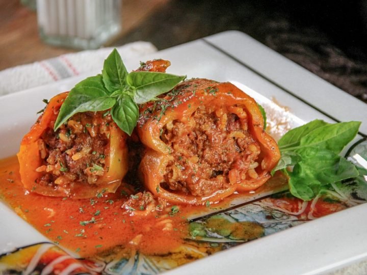 Stuffed Peppers With Ground Beef And Rice Sandra S Easy Cooking