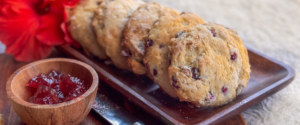 Breakfast or Brunch Sweet Biscuits with Pomegranate Recipe