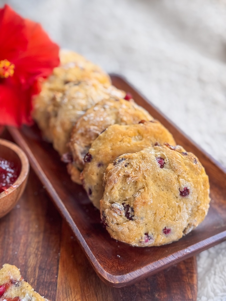 Breakfast or Brunch Sweet Biscuits with Pomegranate Recipe