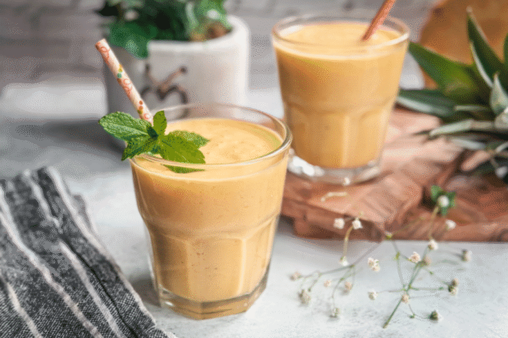 Pineapple Banana Tofu Smoothie Recipe