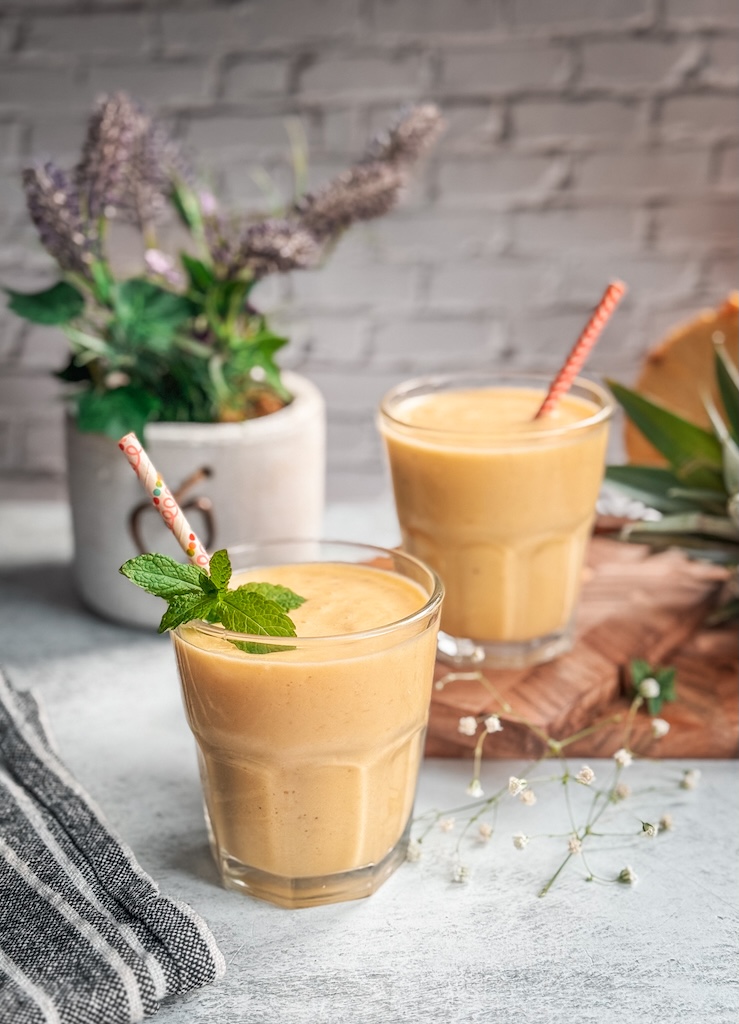 Pineapple Banana Tofu Smoothie