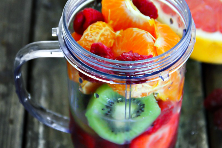 Strawberry, Raspberry, Kiwi, Clementine Smoothie