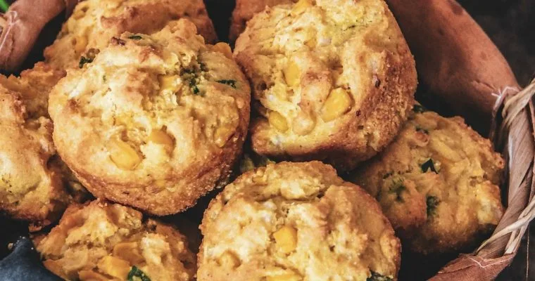 Gluten Free Corn Muffins with Scallions