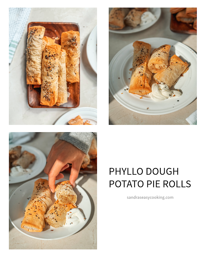 Phyllo Dough Potato Pie Rolls