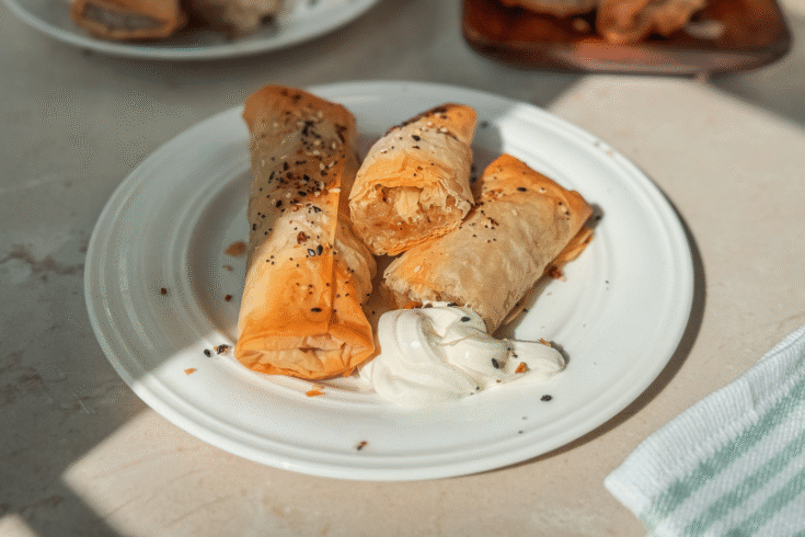 Phyllo Dough Potato Pie Rolls Recipe