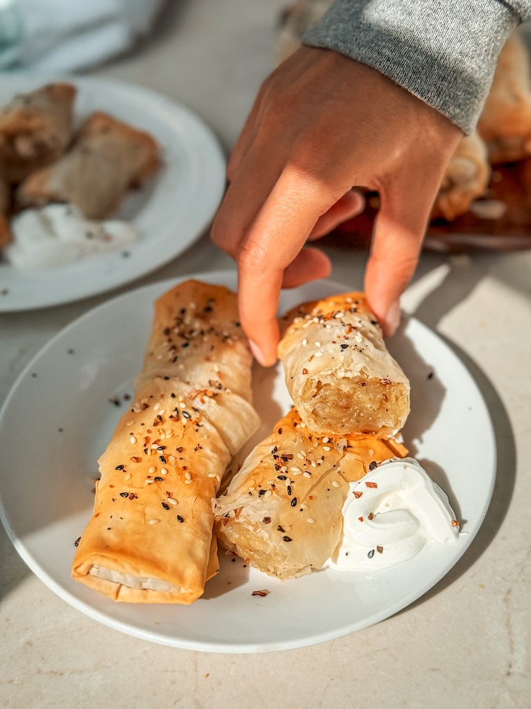 Krompiruša with sour cream
