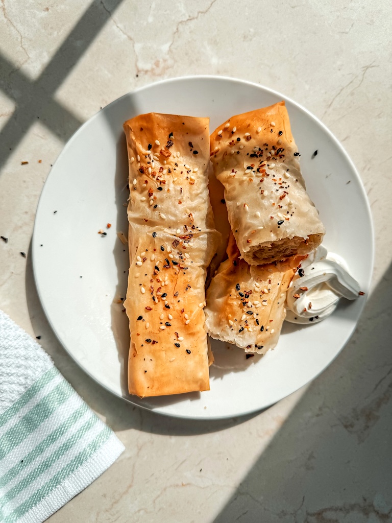 Phyllo Dough Potato Pie Rolls