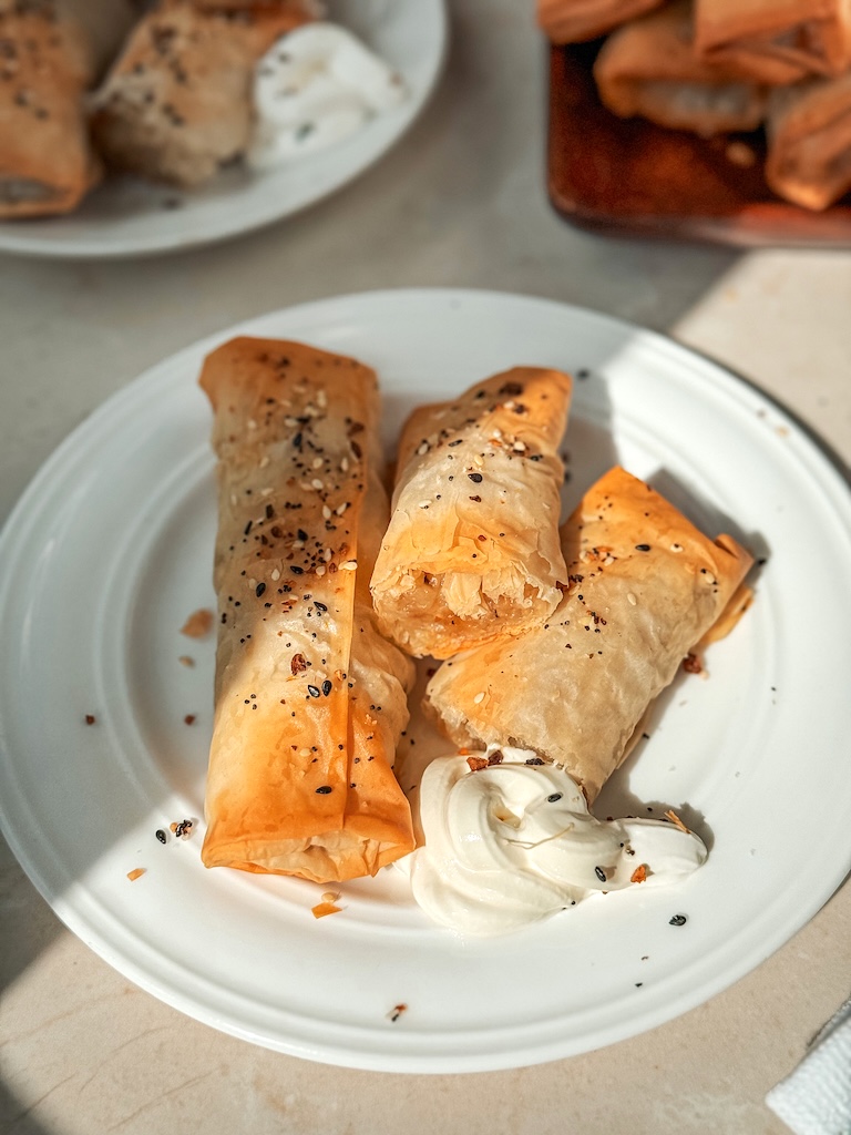 Phyllo Dough Potato Pie Rolls