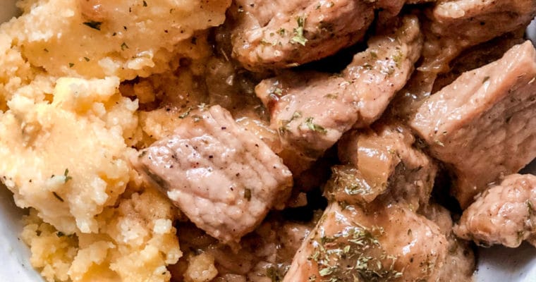 Cornmeal with Pork and Onion