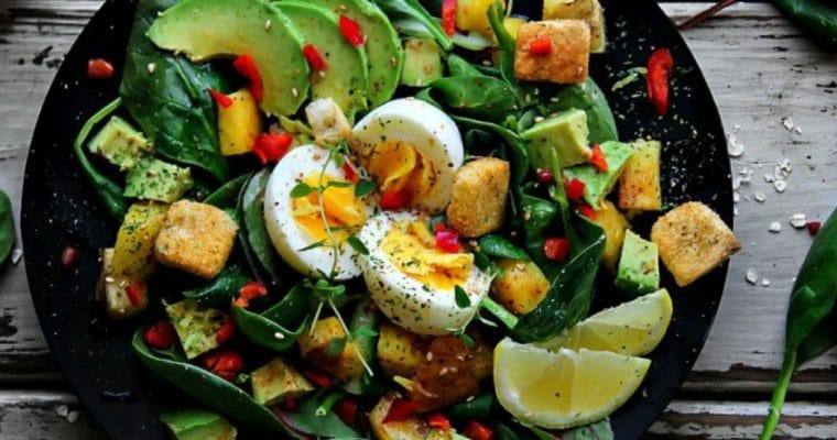 Mixed Greens Salad with Pineapple