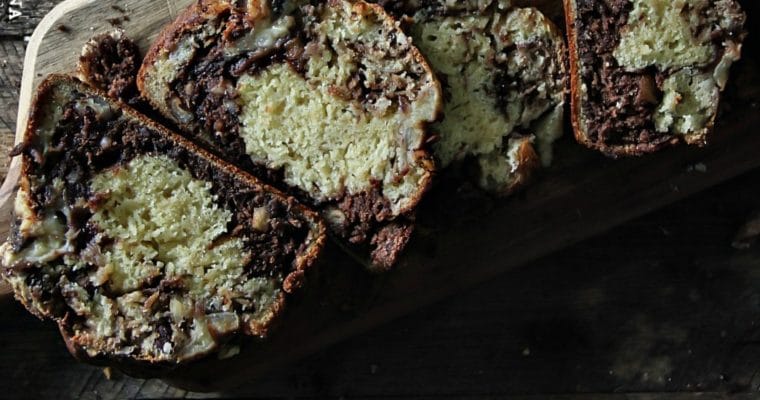 Nutella-Banana Marbled Bread