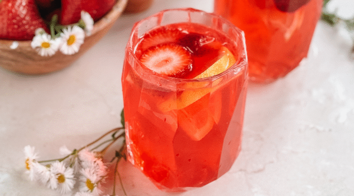 Homemade Strawberry Infused Lemonade