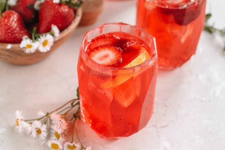 Homemade Strawberry Infused Lemonade