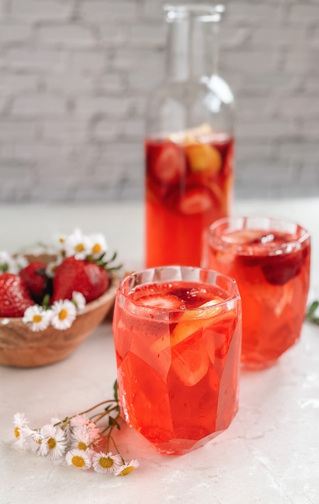 Homemade Strawberry Infused Lemonade