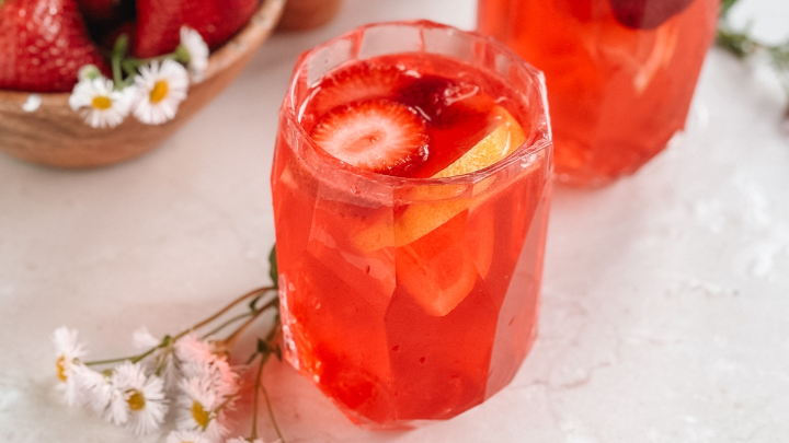Homemade Strawberry Infused Lemonade