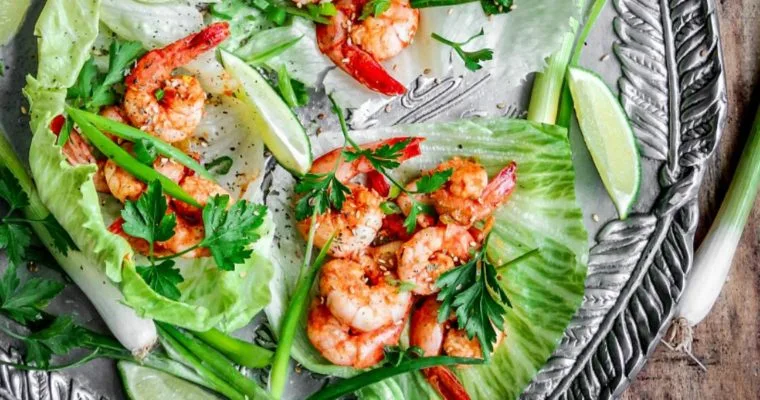 Cajun Shrimp Lettuce Wraps